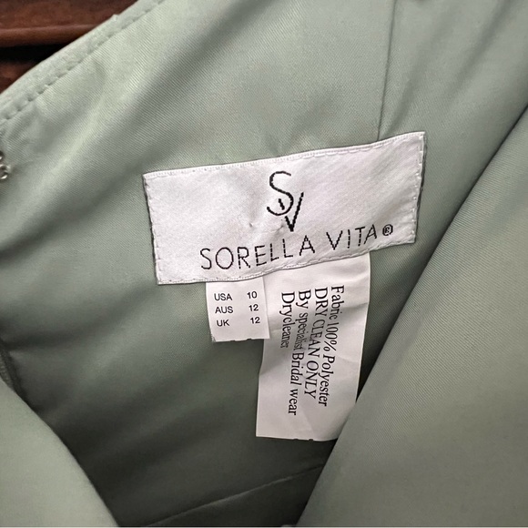 Sorella Vita Sage Bridesmaid Dress, Size 10. Hemmed to height, 5ft 5inches - Picture 3 of 4